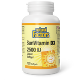 SUNVITAMIN D3 2500 IU 180 GELS NATURAL FACTORS