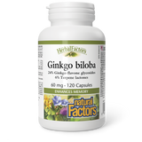 GINKGO BILOBA 60 MG 120 CAPS NATURAL FACTORS