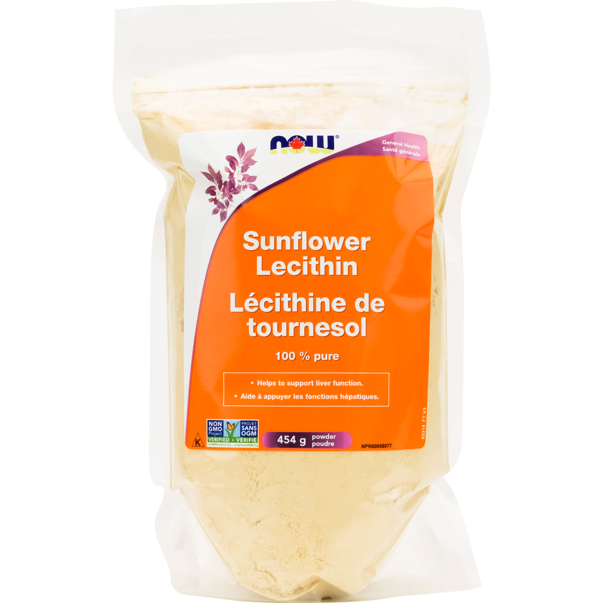 SUNFLOWER LECITHIN POWDER 454 G NOW Ave Maria Health