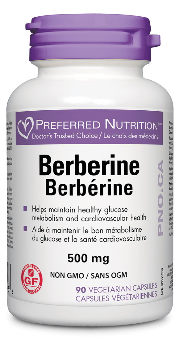 BERBERINE 500 MG 90 CAPS PREFERRED NUTRITION