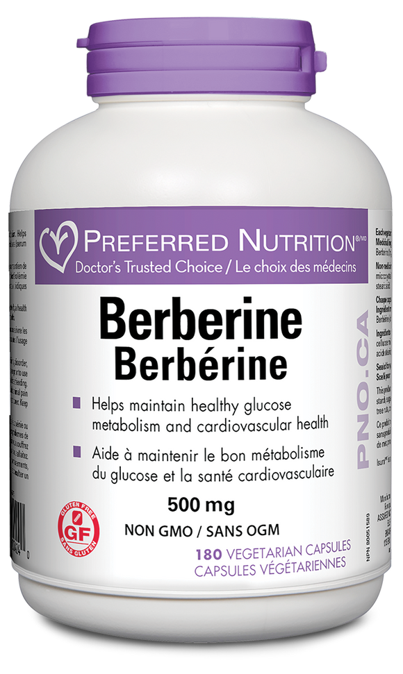 BERBERINE 500 MG 180 CAPS PREFERRED NUTRITION