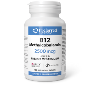 B12 METHYLCOBALAMIN 2500 MCG 180 TABS PREFERRED NUTRITION