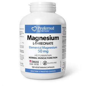 MAGNESIUM L-THREONATE 50 MG 120 CAPS PREFERRED NUTRITION
