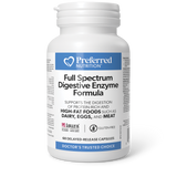FULL SPECTRUM DIGESTIVE ENZYME FORMULA 60 CAPSULES PREFERRED NUTRITION