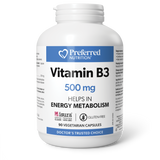VITAMIN B3 500 MG 90 CAPS PREFERRED NUTRITION