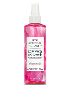 ROSEWATER & GLYCERIN HYDRATING FACIAL MIST 237 ML HERITAGE STORE