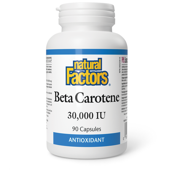 BETA CAROTENE 30000 IU 90 CAPS NATURAL FACTORS