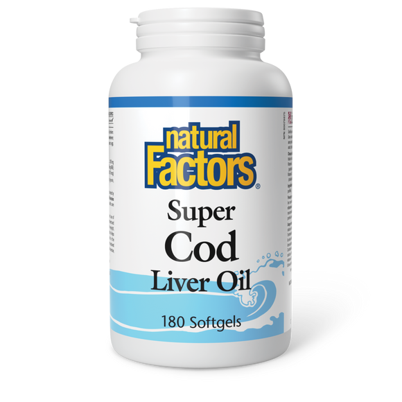 SUPER COD LIVER OIL 180 SOFTGELS NATURAL FACTORS
