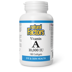 VITAMIN A 10000 IU 180 CAPS NATURAL FACTORS
