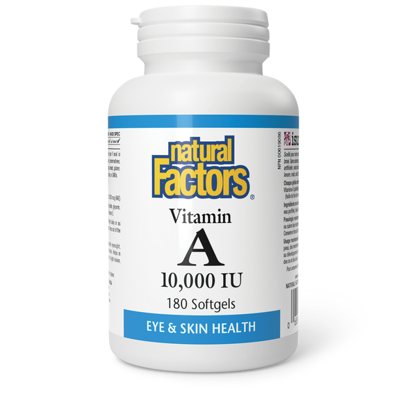 VITAMIN A 10000 IU 180 CAPS NATURAL FACTORS