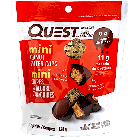 MINI PEANUT BUTTER CUPS 128G QUEST