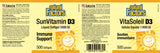 SUNVITAMIN D3 1000 IU 500 GELS NATURAL FACTORS