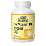 SUNVITAMIN D3 2500 IU 500 GELS NATURAL FACTORS