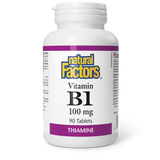VITAMIN B1 100 MG 90 TABS NATURAL FACTORS