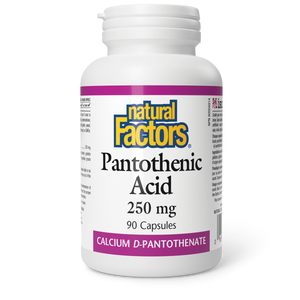 D PANTOTHENIC ACID 250 MG 90 CAPS NATURAL FACTORS