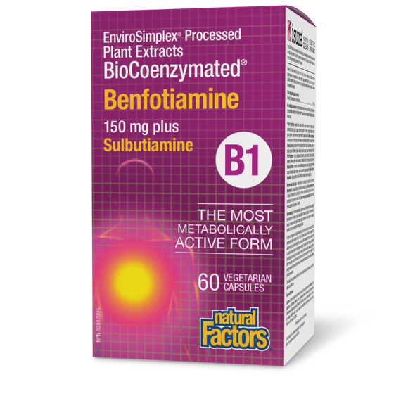 BENFOTIAMINE B1 PLUS 150 MG 60 CAPS NATURAL FACTORS