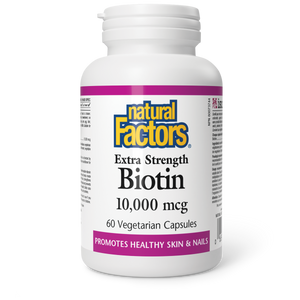 BIOTIN 10000 MCG 60 CAPS NATURAL FACTORS