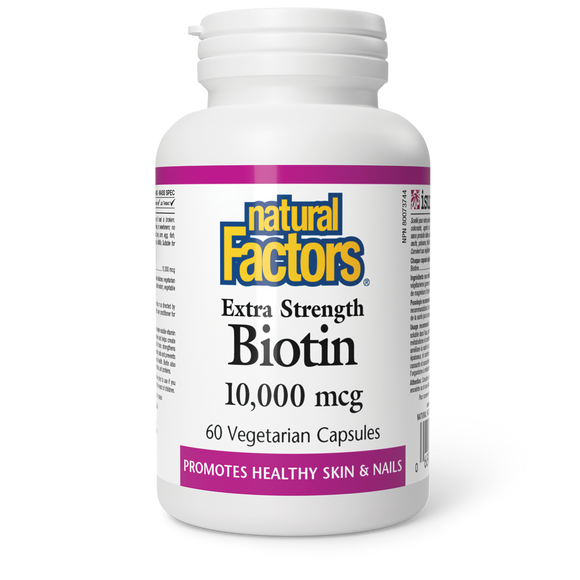 BIOTIN 10000 MCG 60 CAPS NATURAL FACTORS