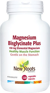 MAGNESIUM BISGLYCINATE 150 MG 120 CAPS NEW ROOTS