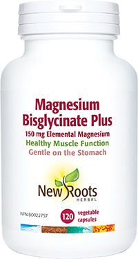 MAGNESIUM BISGLYCINATE 150 MG 120 CAPS NEW ROOTS