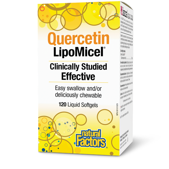 QUERCETIN LIPOMICEL MATRIX 120 GELS NATURAL FACTORS