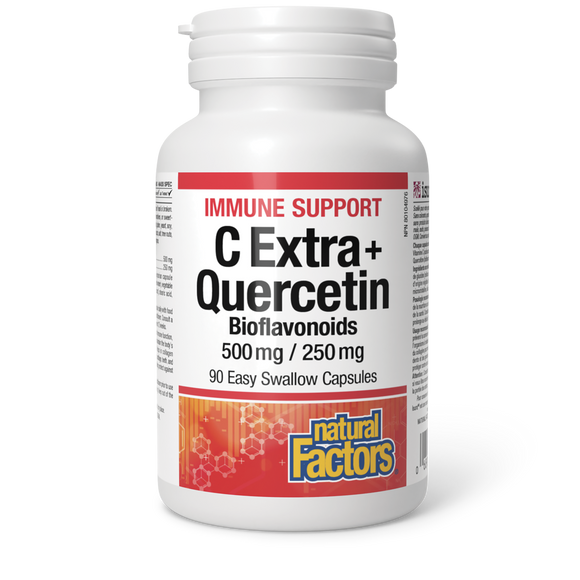 C EXTRA + QUERCETIN 500/250MG 90 CAPS NATURAL FACTORS