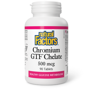 CHROMIUM CHELATE 500 MCG 90 TABS NATURAL FACTORS