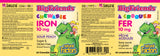 CHEWABLE IRON SOUR PEACH 10 MG 60 CHEWS BIG FRIENDS NATURAL FACTORS