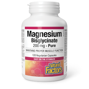 MAGNESIUM BISGLYCINATE 200 MG 120 CAPS NATURAL FACTORS