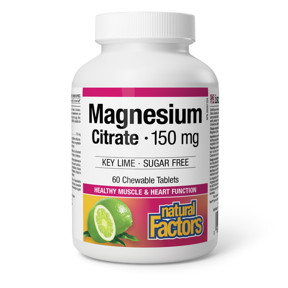 MAGNESIUM CITRATE KEY LIME 150 MG 60 TABS NATURAL FACTORS