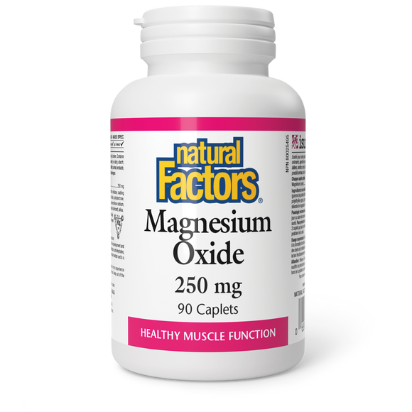 MAGNESIUM OXIDE 250 MG 90 CAPS NATURAL FACTORS