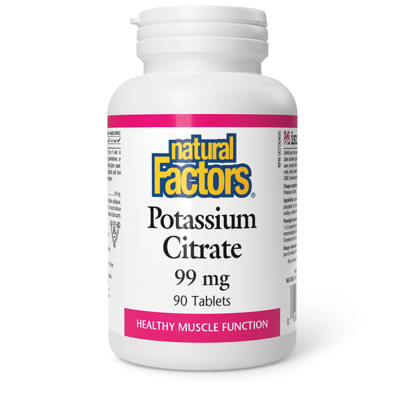 POTASSIUM CITRATE 99 MG 90 TABS NATURAL FACTORS