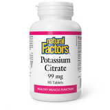 POTASSIUM CITRATE 99 MG 90 TABS NATURAL FACTORS