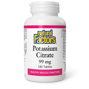 POTASSIUM CITRATE 99 MG 180 TABS NATURAL FACTORS