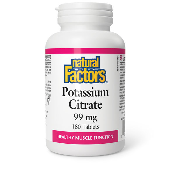 POTASSIUM CITRATE 99 MG 180 TABS NATURAL FACTORS