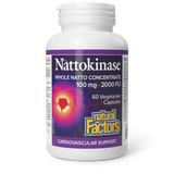 NATTOKINASE 100 MG 2000 UF 60 CAPS NATURAL FACTORS