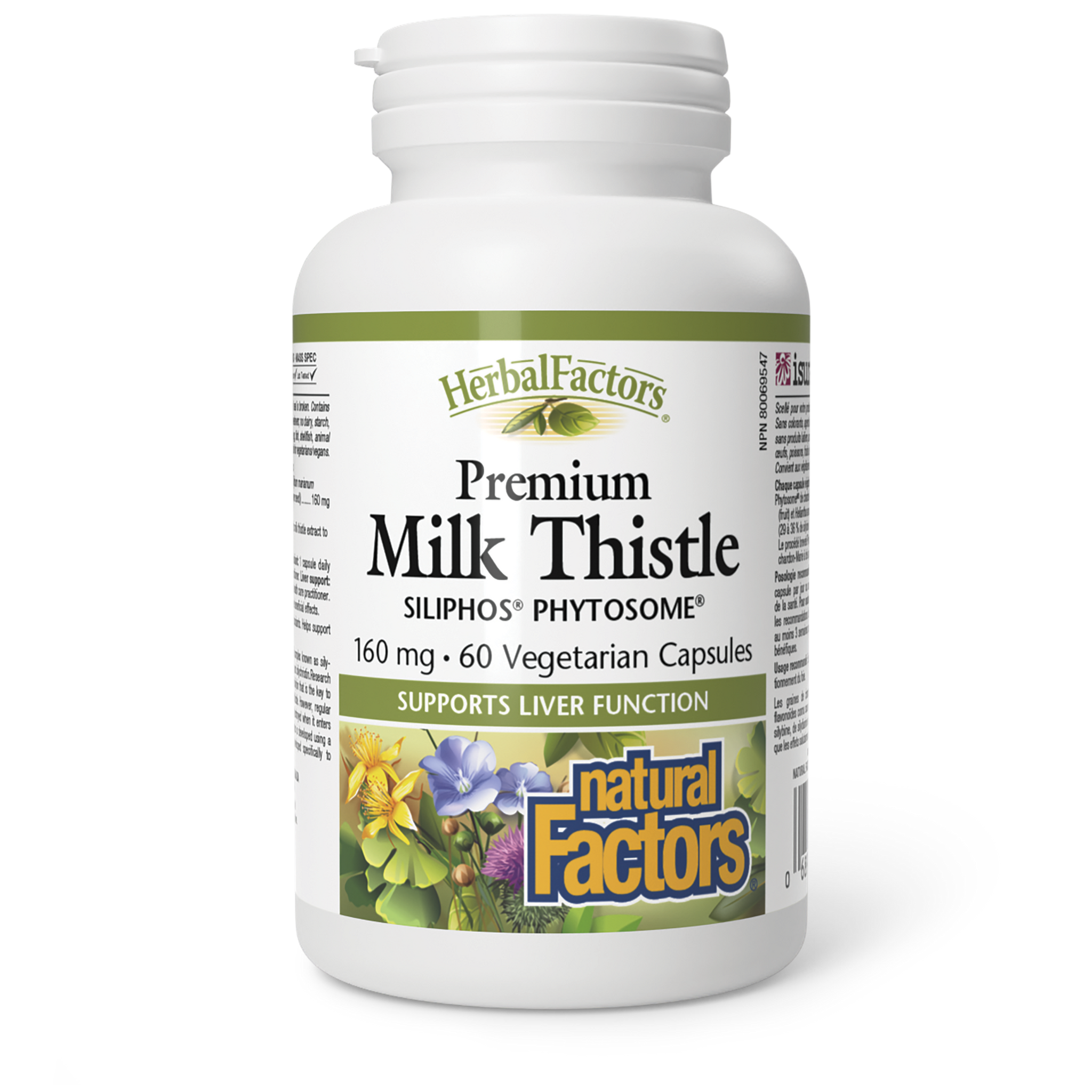 MILK THISTLE SILIPHOS PHYTOSOME 160 MG 60 CAPS NATURAL FACTORS – Ave ...