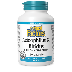 ACIDOPHILUS & BIFIDUS 180 CAPS NATURAL FACTORS