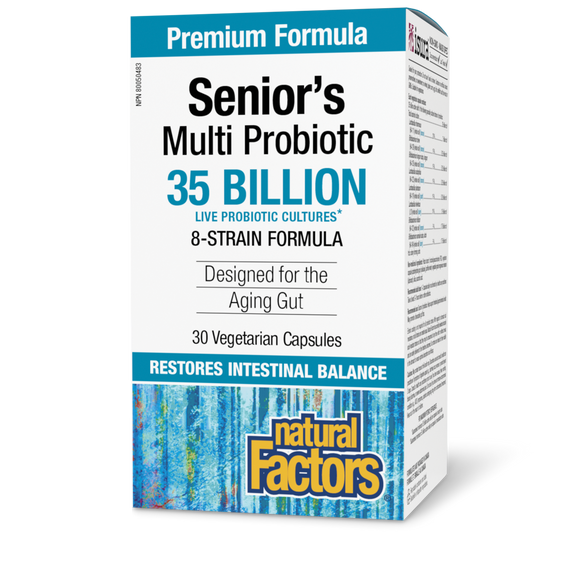 SENIORS MULTI PROBIOTIC 35 BILLION 30 CAPS NATURAL FACTORS