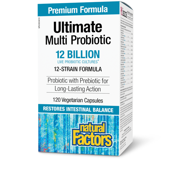 ULTIMATE MULTI PROBIOTIC 12 BILLION 120 CAPS NATURAL FACTORS