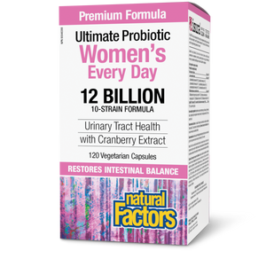 ULTIMATE PROBIOTIC WOMEN'S EVERY DAY 12 BILLION 120 CAPS NATURAL FACTORS