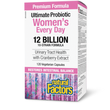ULTIMATE PROBIOTIC WOMEN'S EVERY DAY 12 BILLION 120 CAPS NATURAL FACTORS