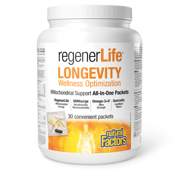 LONGEVITY 30 PACK REGENERLIFE NATURAL FACTORS