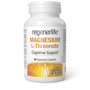 MAGNESIUM L-THREONATE 90 CAPS REGENERLIFE NATURAL FACTORS