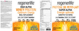 HIGH ALPHA WHEY PROTEIN MEAL REPLACEMENT VANILLA 885 G REGENERLIFE NATURAL FACTORS
