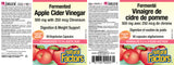 FERMENTED APPLE CIDER VINEGAR 500 MG CHROMIUM 250 MCG 90 CAPS NATURAL FACTORS