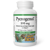 PYCNOGENOL PINE BARK EXTRACT 100 MG 30 CAPS NATURAL FACTORS