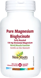 MAGNESIUM BIGLYCINATE 130 MG 60 CAPS NEW ROOTS