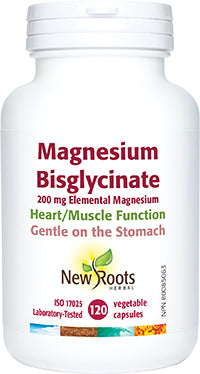 MAGNESIUM BISGLYCINATE 200 MG 120 CAPS NEW ROOTS