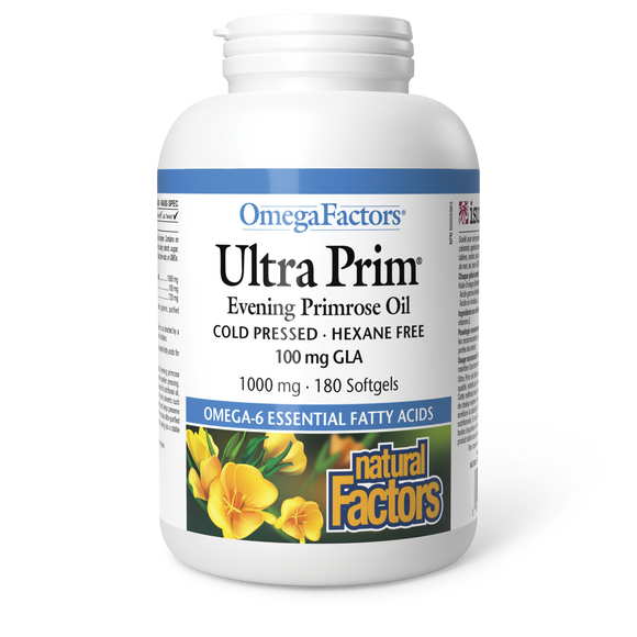 ULTRA PRIM PRIMROSE OIL 1000 MG 180 CAPS NATURAL FACTORS